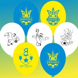 10 пастель 10, 01 та 02 з мал. "Футбол" асорті (100шт/уп) РОЗПРОДАЖ