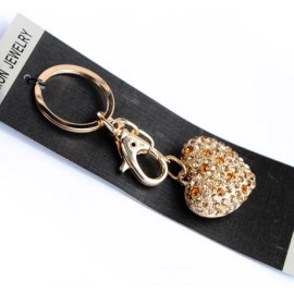 Брелок для ключів серце золоте