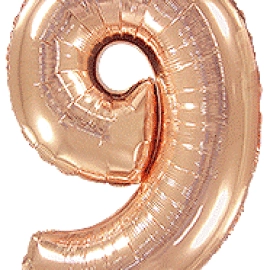Цифра 9 Flexmetal РОЖЕВЕ-ЗОЛОТО (901769 RG)