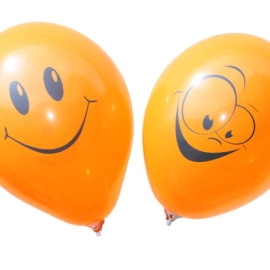 12 пастель 04 помаранчевий з мал. "ПОСМІШКА" (100шт/уп)