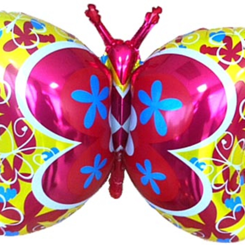 Метелик  деко 23/35* 901657 Фольга жовта