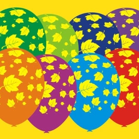 12 пастель ас. з мал. "ЛИСТЯ" (100шт/уп)