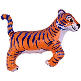 Тигр міні *14 902634 Фольга сині смуги