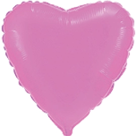 18" серце б/м пастель рожеве 201500 RS фольга