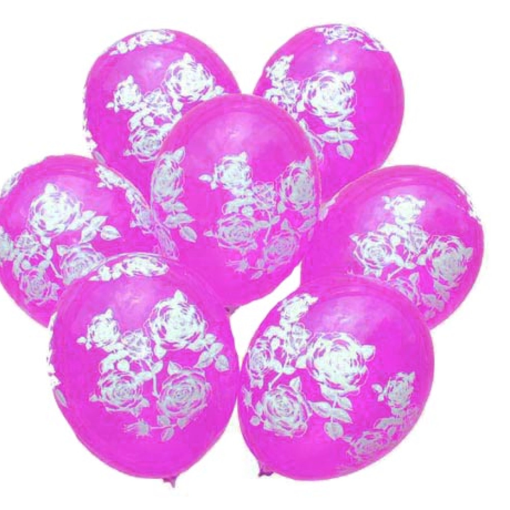 12 пастель 07 фуксія з мал.  "ТРОЯНДА" (100шт/уп) РОЗПРОДАЖ