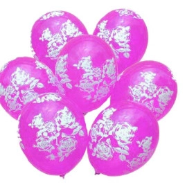 12 пастель 07 фуксія з мал.  "ТРОЯНДА" (100шт/уп) РОЗПРОДАЖ