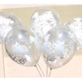 12 кристал 00 прозорий з мал. "ТРОЯНДА БІЛА" (100шт/уп)