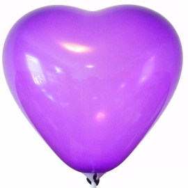 Серце 10" кристал 20 фіолетовий (CR/10)