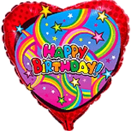 201641 Серце 18" ДР Зірки