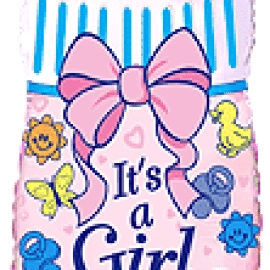 Бутилочка рожева міні  902645 Фольга