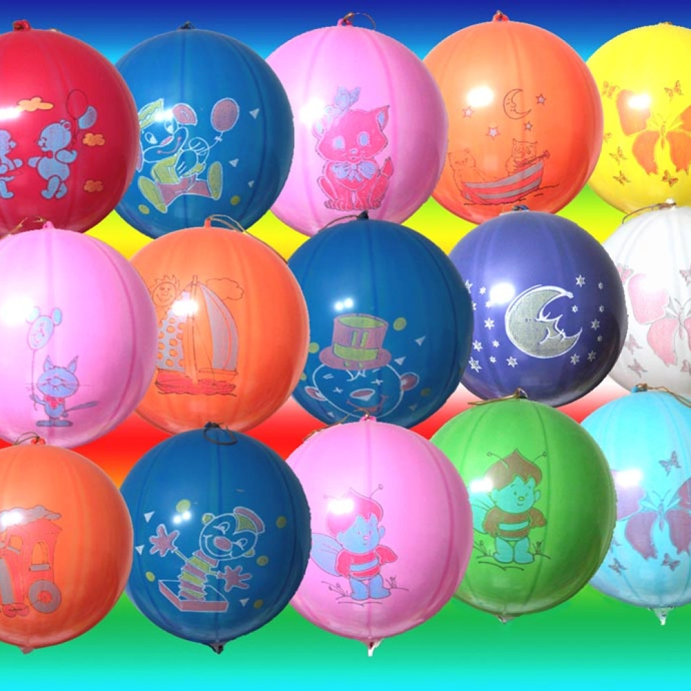 Панч-бол пастель з мал. асорті Італія (GPBD1)