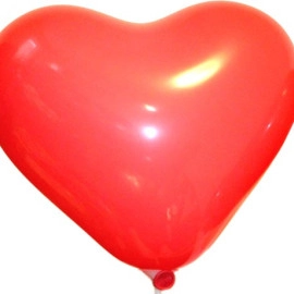 Серце 6" пастель 45 червоний (CR6)