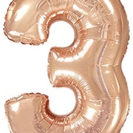 В упаковці Цифра 3 Flexmetal РОЖЕВЕ-ЗОЛОТО (B901763RG)