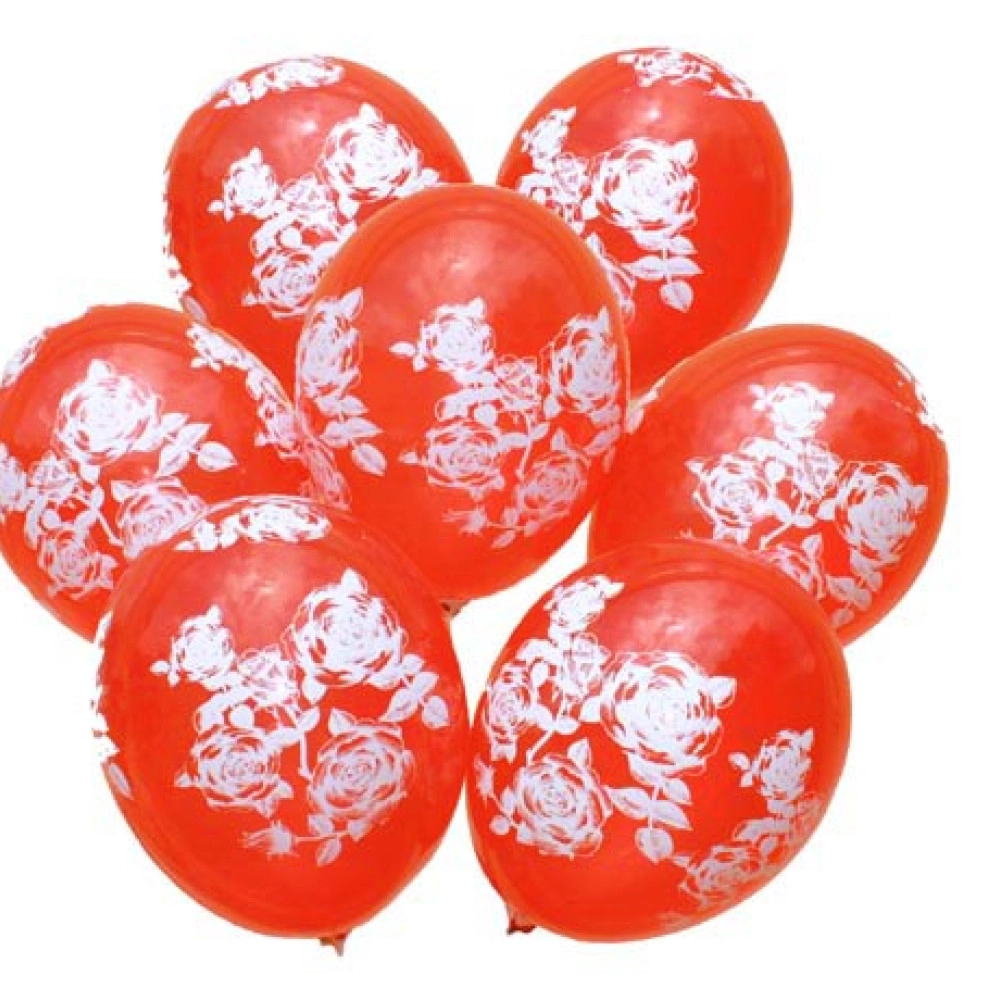 12 пастель 45 червоний з мал. "ТРОЯНДА" (100шт/уп) РОЗПРОДАЖ