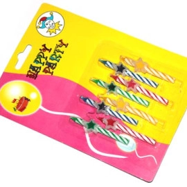 Свічки декоративні зірки + серце, 8 шт. (ЗІРКИ)