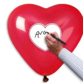 Серце 11 пастель 05,45 червоне з мал.  "Серце" Італія (100шт/уп)