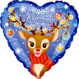 201511 Серце 18" (фольга) з мал.