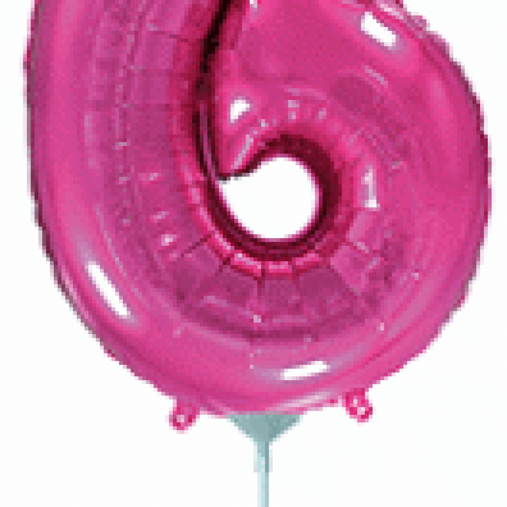 Цифра 6 Міні Flexmetal ФУКСІЯ (902766F) з клапаном