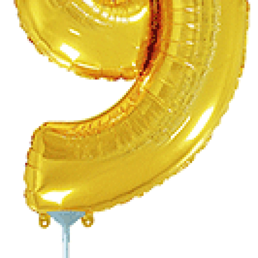 Цифра 9 Міні Flexmetal ЗОЛОТО (902769O) з клапаном