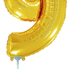 Цифра 9 Міні Flexmetal ЗОЛОТО (902769O) з клапаном