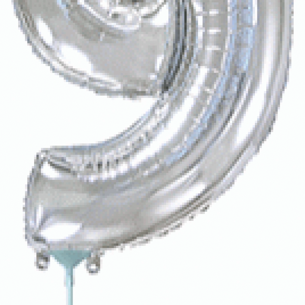 Цифра 9 Міні Flexmetal СРІБЛО (902769P) з клапаном