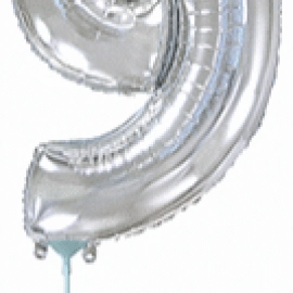 Цифра 9 Міні Flexmetal СРІБЛО (902769P) з клапаном