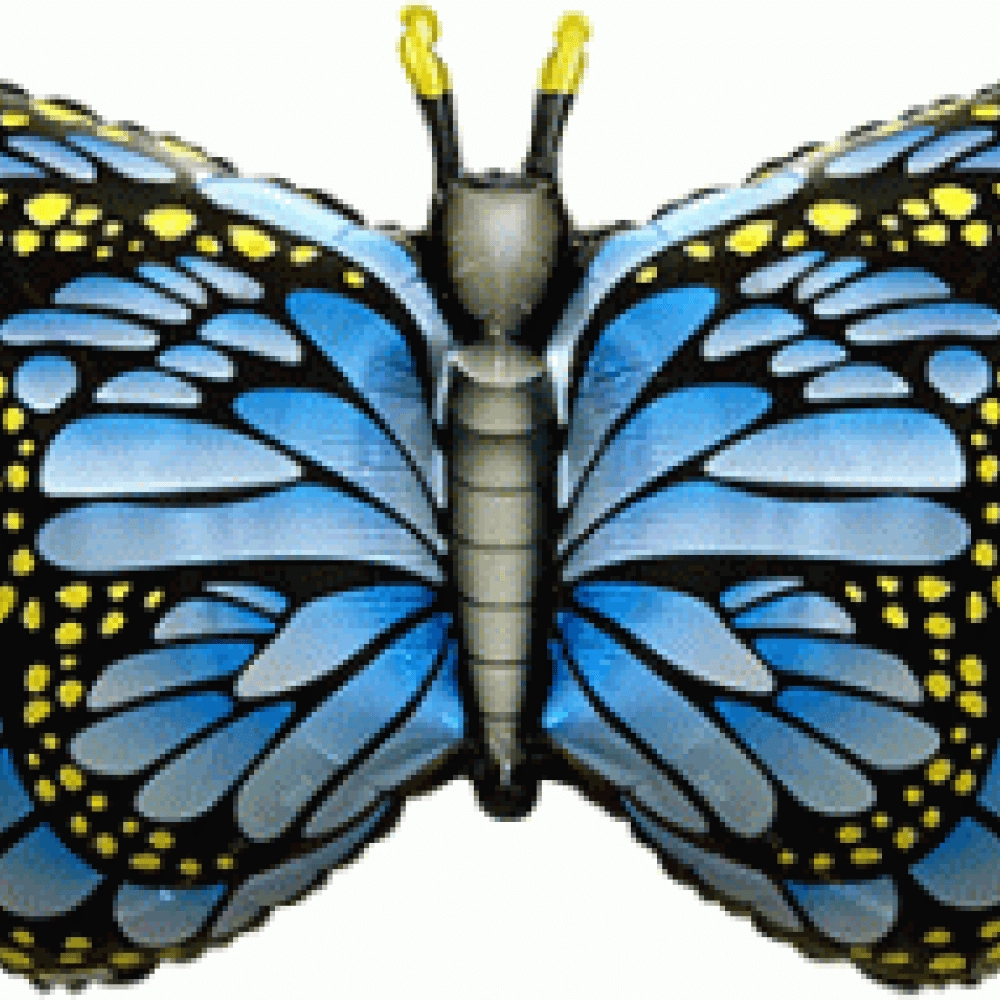 Метелик-Махаон 901778A Фольга блакитний