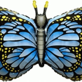 Метелик-Махаон 901778A Фольга блакитний