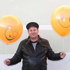 19 пастель 04 помаранчевий з мал. "ПОСМІШКА" (50шт/уп)