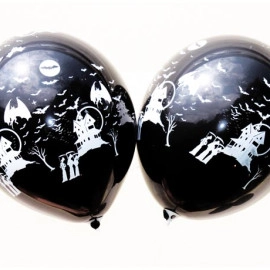 12 пастель 14 чорний з мал. "ЗАМОК, ЛЕТЮЧА МИША" (100шт/уп)