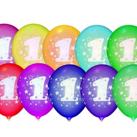 12 пастель ас. з мал. цифра "1" (100шт/уп)