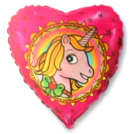 201564 Серце 18" (фольга) з мал.