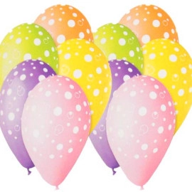 12 пастель ас. з мал.GS 110/12" "БУЛЬБАШКИ, КРУЖЕЧКИ" (Італія) 11921-139-80 (100шт/ уп)