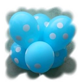 12 пастель 09 блакитна з мал. "ПОЛЬКА" (100шт/уп)