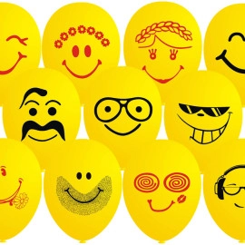 12 пастель 03 чи 02 жовтий з мал. "ПОСМІШКИ СТИЛЬНІ" (100шт/уп)