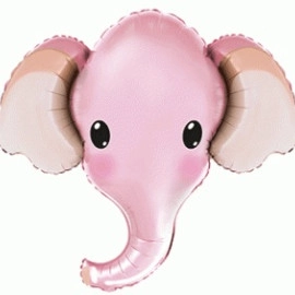 Голова слона (рожева) міні  902805 F Фольга