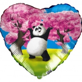 750100 18* серце з малюнком панда Agura