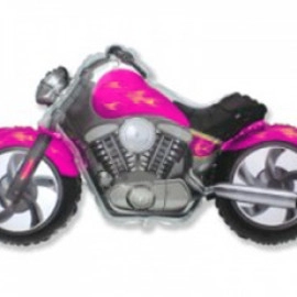 Мотобайк (без водія) міні *14 902731 Фольга фуксія