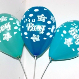 12 пастель ас. з мал. GS 110/12 "Стопа хлопчика" шовкографія (Італія) (100шт/уп)