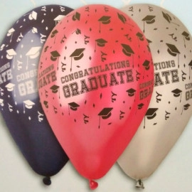 14 металік асорті з мал.. "Вітаємо. Випускний" шовкографія Італія (100шт/уп)