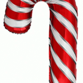 Льодяник тростина, червоний 901844В Фольга