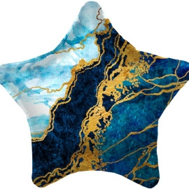757604 19* зірка з малюнком Синий Мрамор Agura
