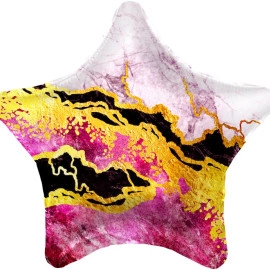 757611 19* зірка з малюнком Розовый Мрамор Agura