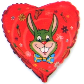 201567 Серце 18" (фольга) з мал.