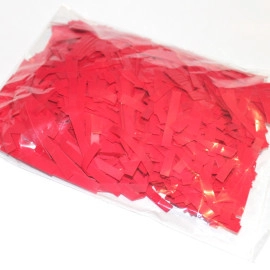 Конфетті СМУЖКИ тонкі червоні (1уп.=100 гр.)