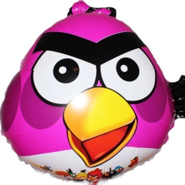 Китай еластопластик ЕНГРІ БЬОРДС Малинова Птаха кулька 19"(46см)х17"(43см)