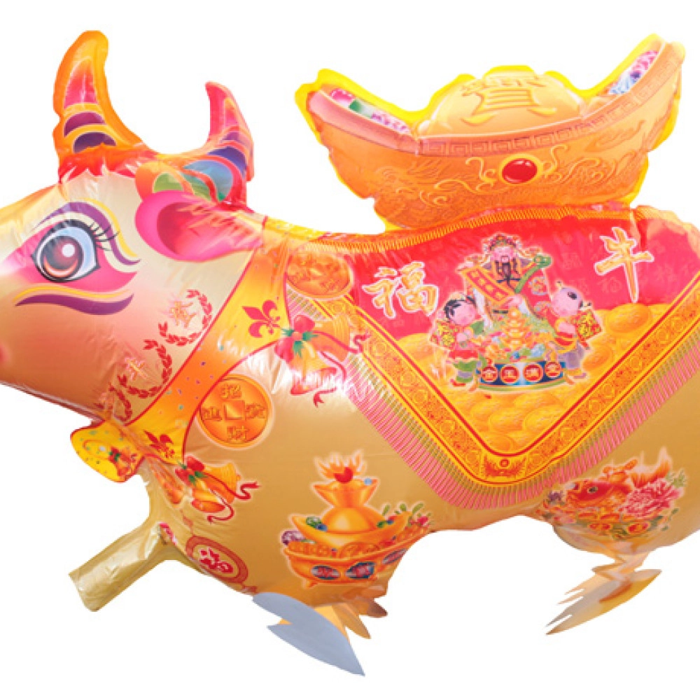 Китай еластопластик Корова кулька Ходяча фігура 23"(60см)х14"(35 см)  без клапана