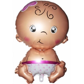Китай МАЛЮК ДІВЧИНКА кулька фольгована  19"(50см)х29"(75см)