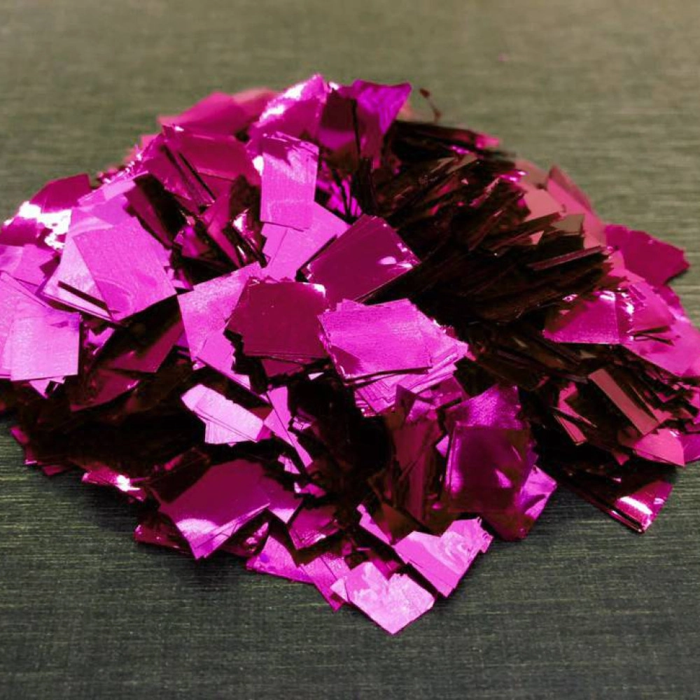 Конфетті КВАДРАТНІ малинові  (1уп.=100 гр.)