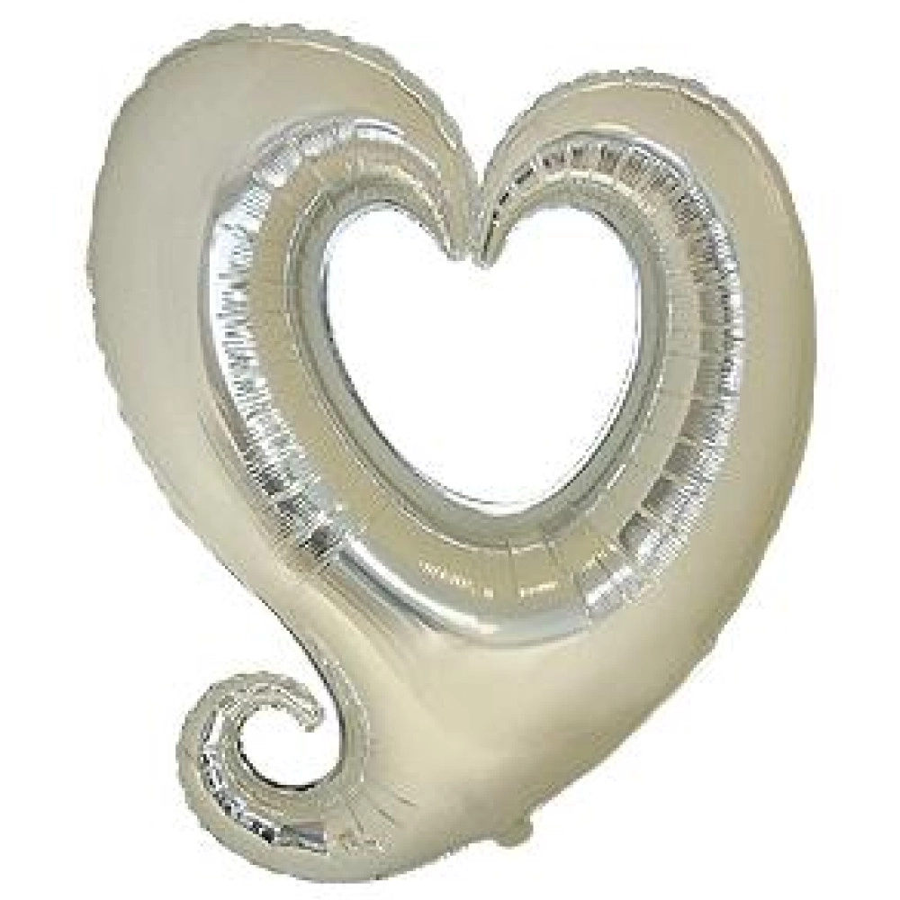 Серце в серці з хвостиком 901500 Y Фольга срібло